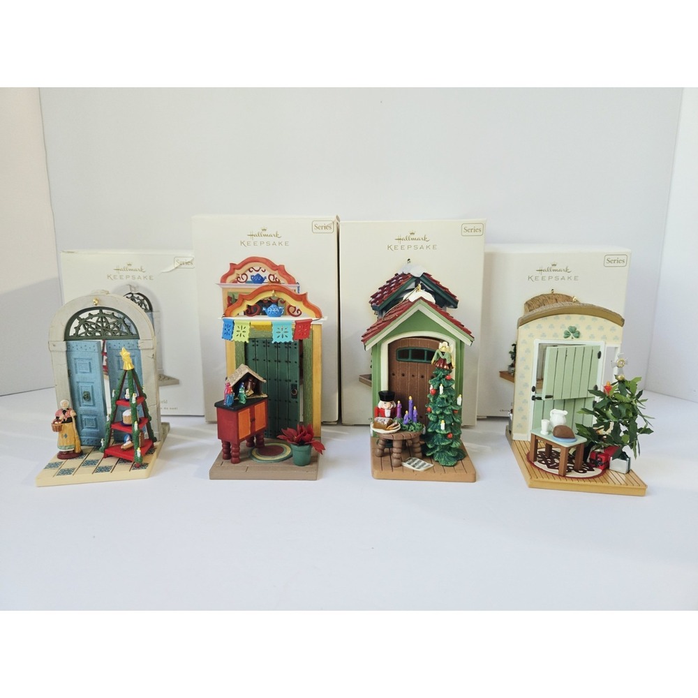 Hallmark Christmas ornament Series Doorways Around the World # 1-4